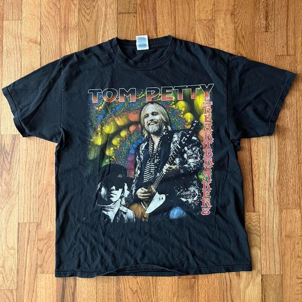 Vintage Tom Petty Black Crows Concert T-Shirt Men's Size Large